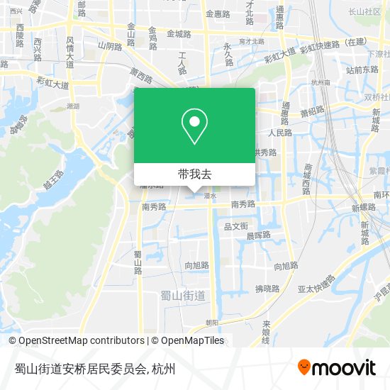 蜀山街道安桥居民委员会地图