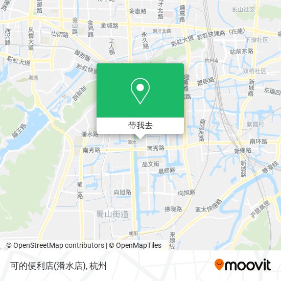 可的便利店(潘水店)地图