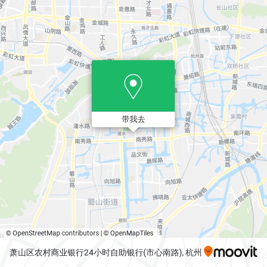 萧山区农村商业银行24小时自助银行(市心南路)地图