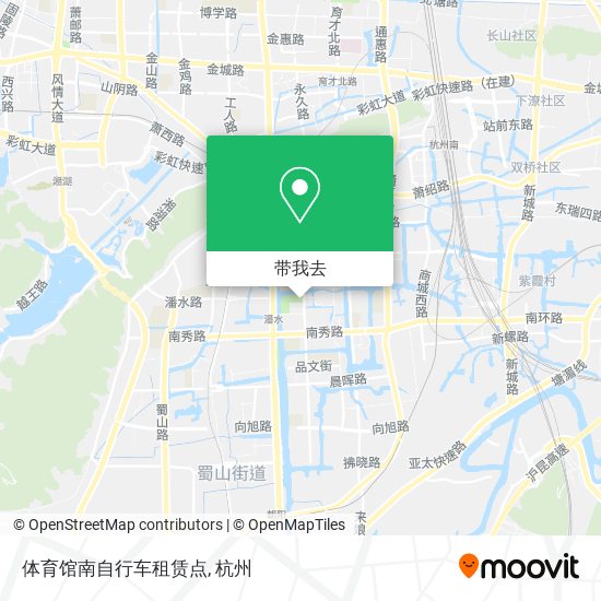 体育馆南自行车租赁点地图