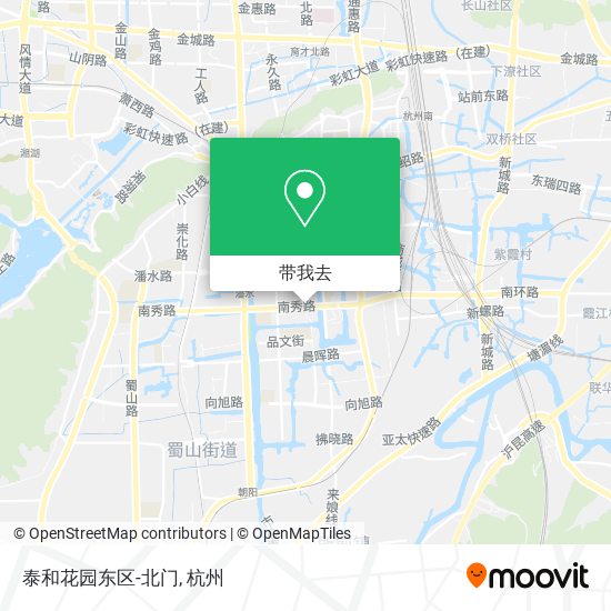 泰和花园东区-北门地图