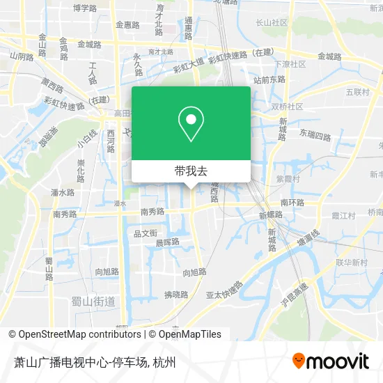 萧山广播电视中心-停车场地图