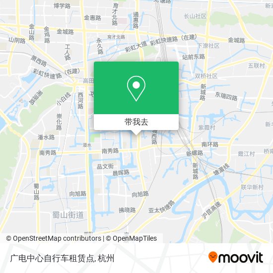 广电中心自行车租赁点地图