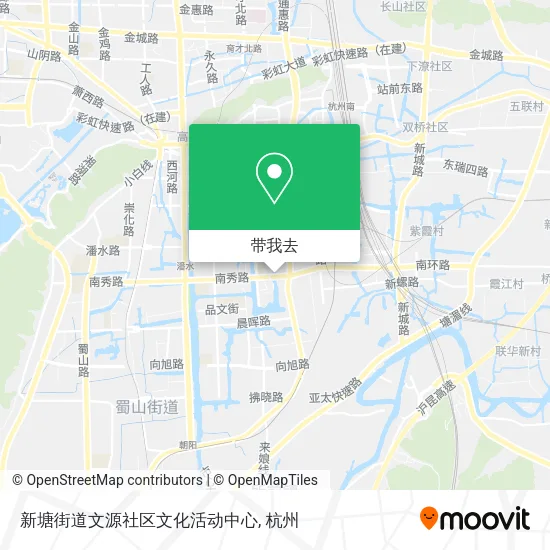 新塘街道文源社区文化活动中心地图