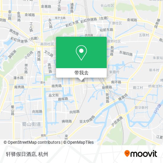轩驿假日酒店地图