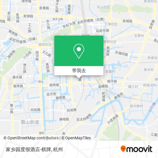 家乡园度假酒店-棋牌地图