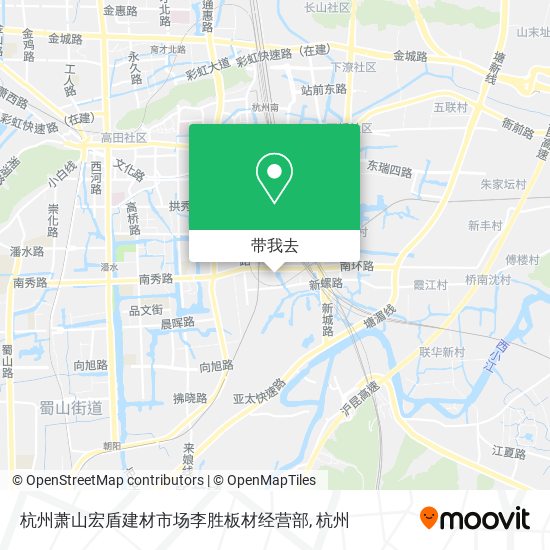 杭州萧山宏盾建材市场李胜板材经营部地图