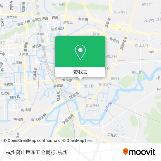 杭州萧山巨东五金商行地图