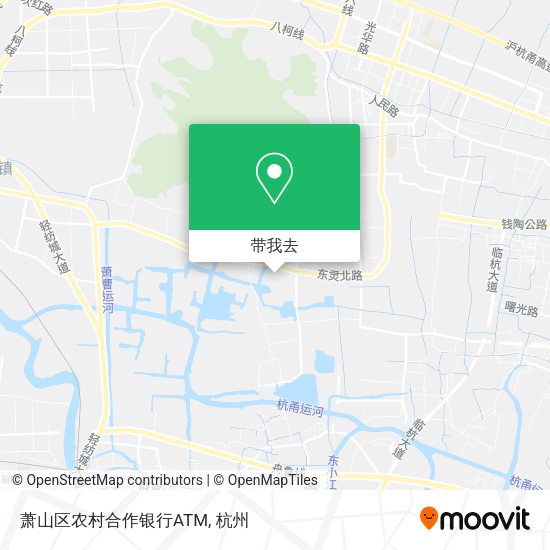 萧山区农村合作银行ATM地图