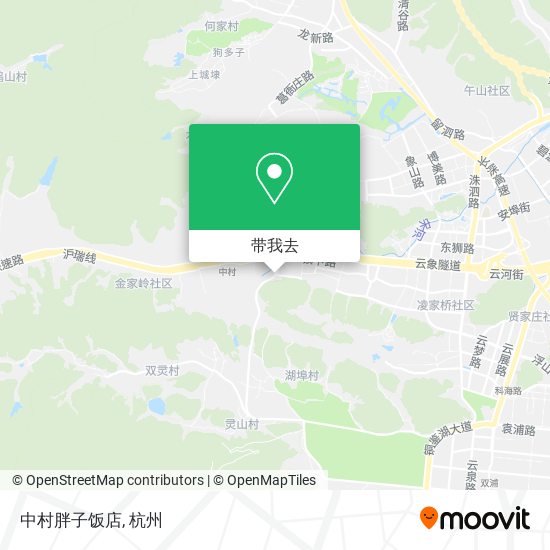 中村胖子饭店地图