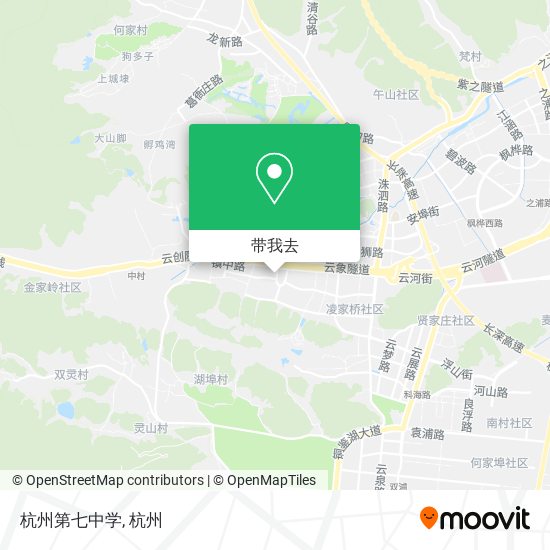 杭州第七中学地图