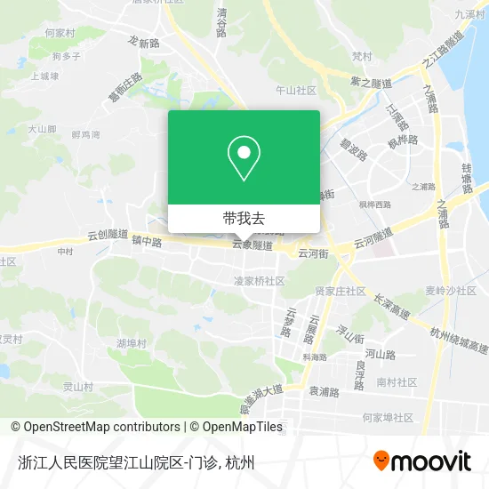 浙江人民医院望江山院区-门诊地图