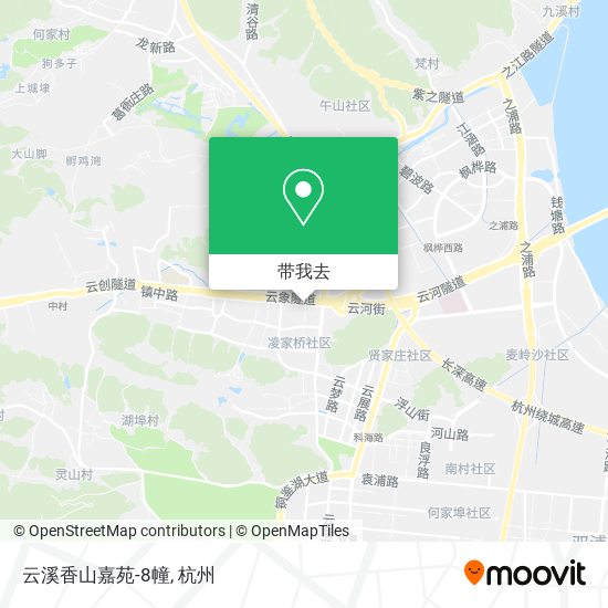云溪香山嘉苑-8幢地图