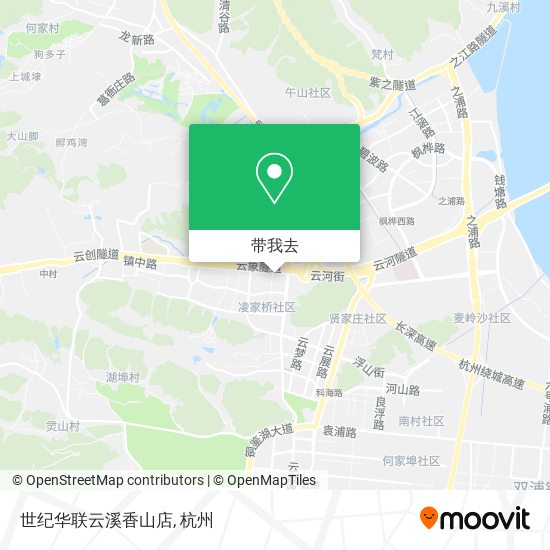 世纪华联云溪香山店地图