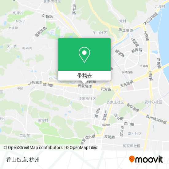 香山饭店地图