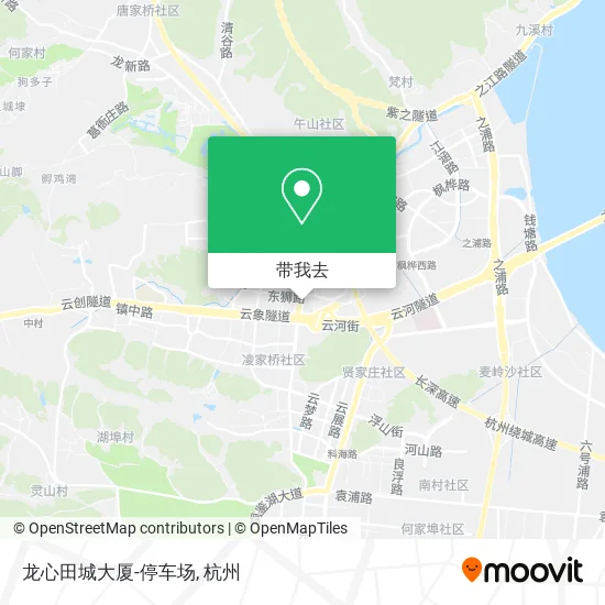 龙心田城大厦-停车场地图
