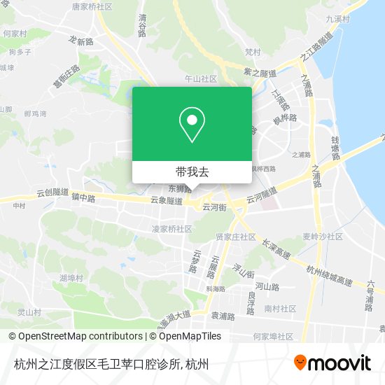 杭州之江度假区毛卫苹口腔诊所地图