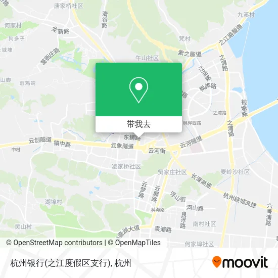 杭州银行(之江度假区支行)地图