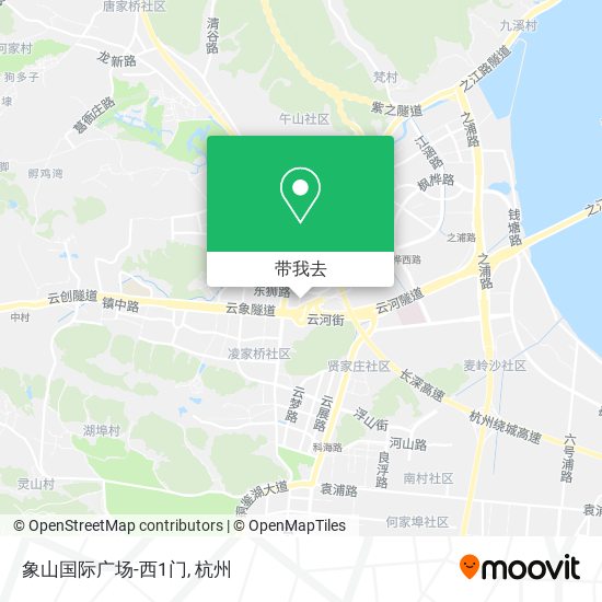 象山国际广场-西1门地图