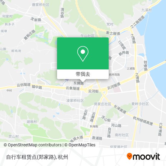 自行车租赁点(郑家路)地图