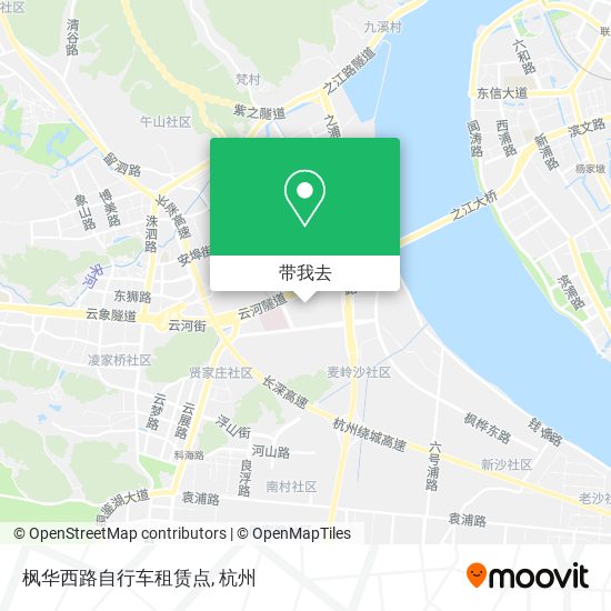 枫华西路自行车租赁点地图
