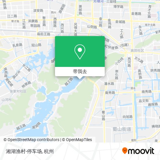 湘湖渔村-停车场地图