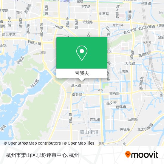 杭州市萧山区职称评审中心地图