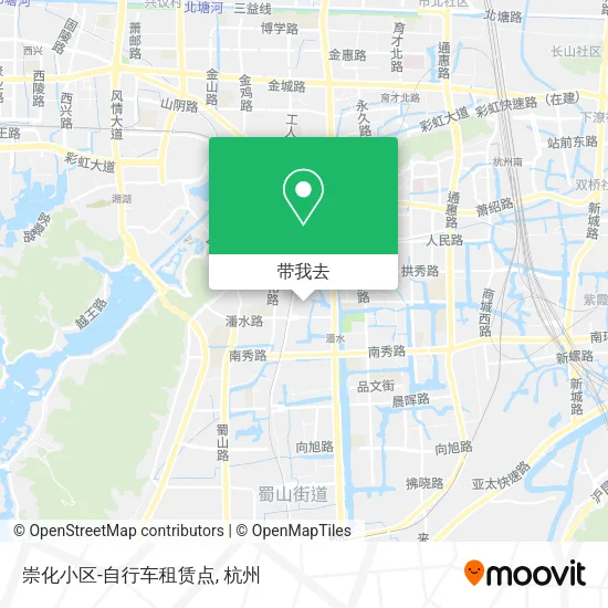 崇化小区-自行车租赁点地图