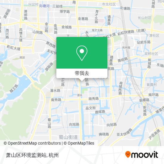 萧山区环境监测站地图