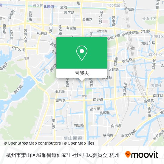 杭州市萧山区城厢街道仙家里社区居民委员会地图