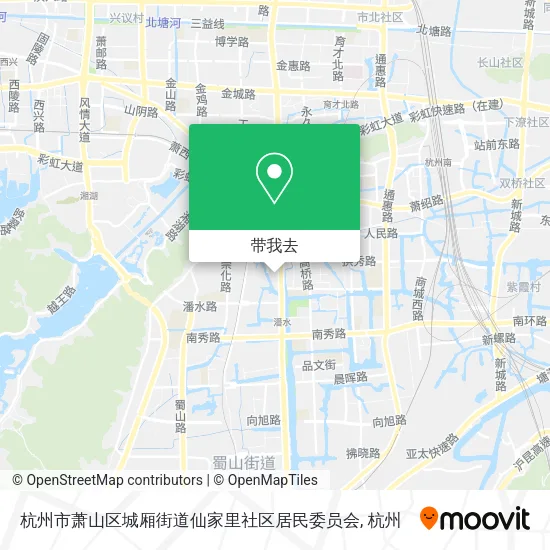 杭州市萧山区城厢街道仙家里社区居民委员会地图