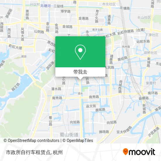 市政所自行车租赁点地图