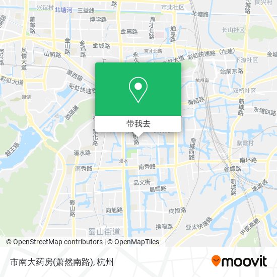 市南大药房(萧然南路)地图