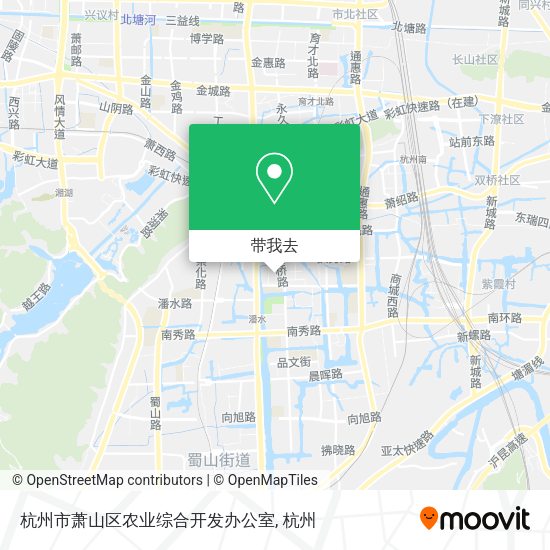 杭州市萧山区农业综合开发办公室地图