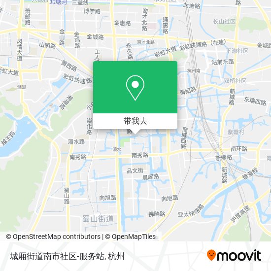 城厢街道南市社区-服务站地图