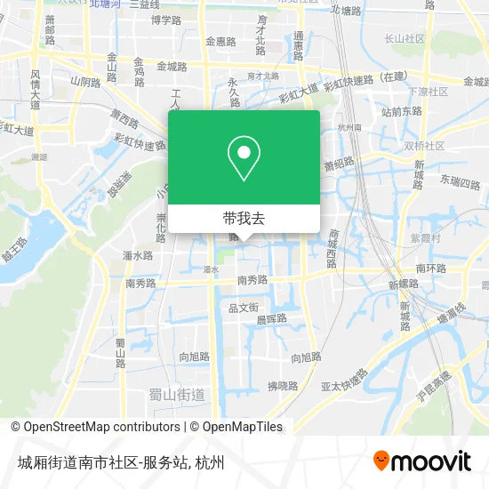 城厢街道南市社区-服务站地图