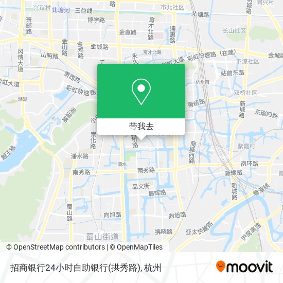招商银行24小时自助银行(拱秀路)地图