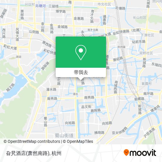 旮旯酒店(萧然南路)地图