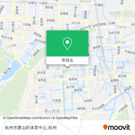 杭州市萧山区体育中心地图