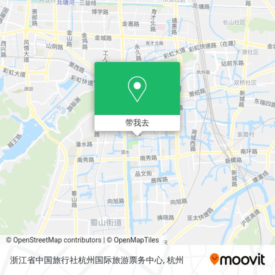 浙江省中国旅行社杭州国际旅游票务中心地图