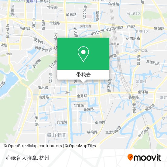 心缘盲人推拿地图