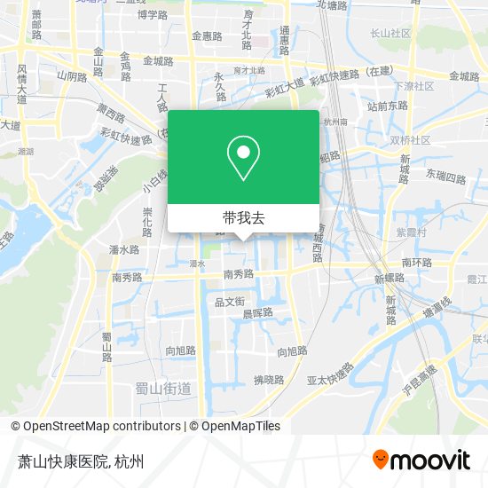 萧山快康医院地图