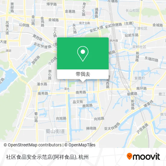社区食品安全示范店(阿祥食品)地图