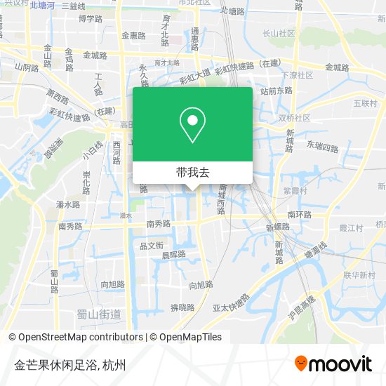 金芒果休闲足浴地图