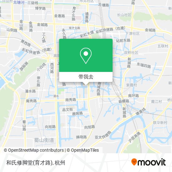 和氏修脚堂(育才路)地图