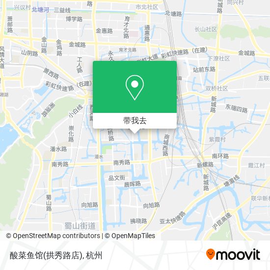 酸菜鱼馆(拱秀路店)地图