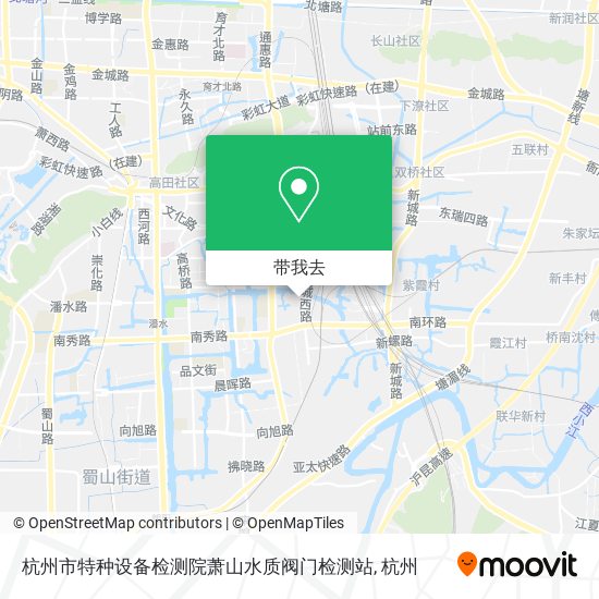 杭州市特种设备检测院萧山水质阀门检测站地图