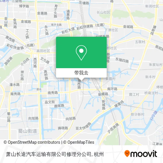 萧山长途汽车运输有限公司修理分公司地图