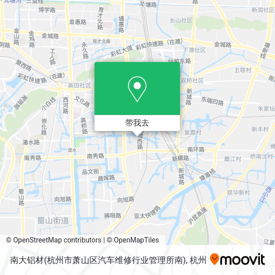 南大铝材(杭州市萧山区汽车维修行业管理所南)地图