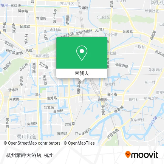 杭州豪爵大酒店地图